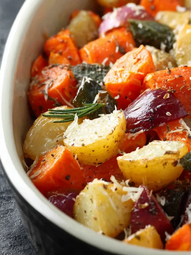 Slow Cooker Roasted Vegetables First Image