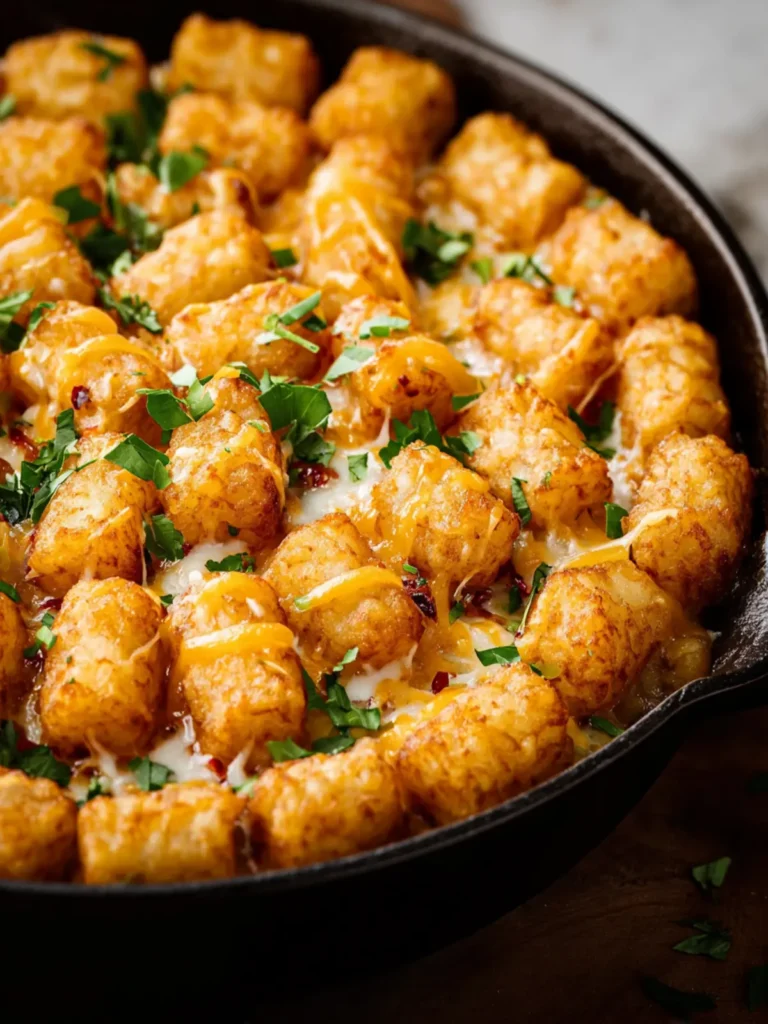 Vegetarian Tater Tot Hotdish (Casserole) First Image