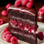 Indulge in Decadent Chocolate Raspberry Cake Delight First Image