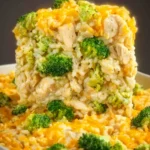 Cheesy Chicken Broccoli Rice Casserole First Image