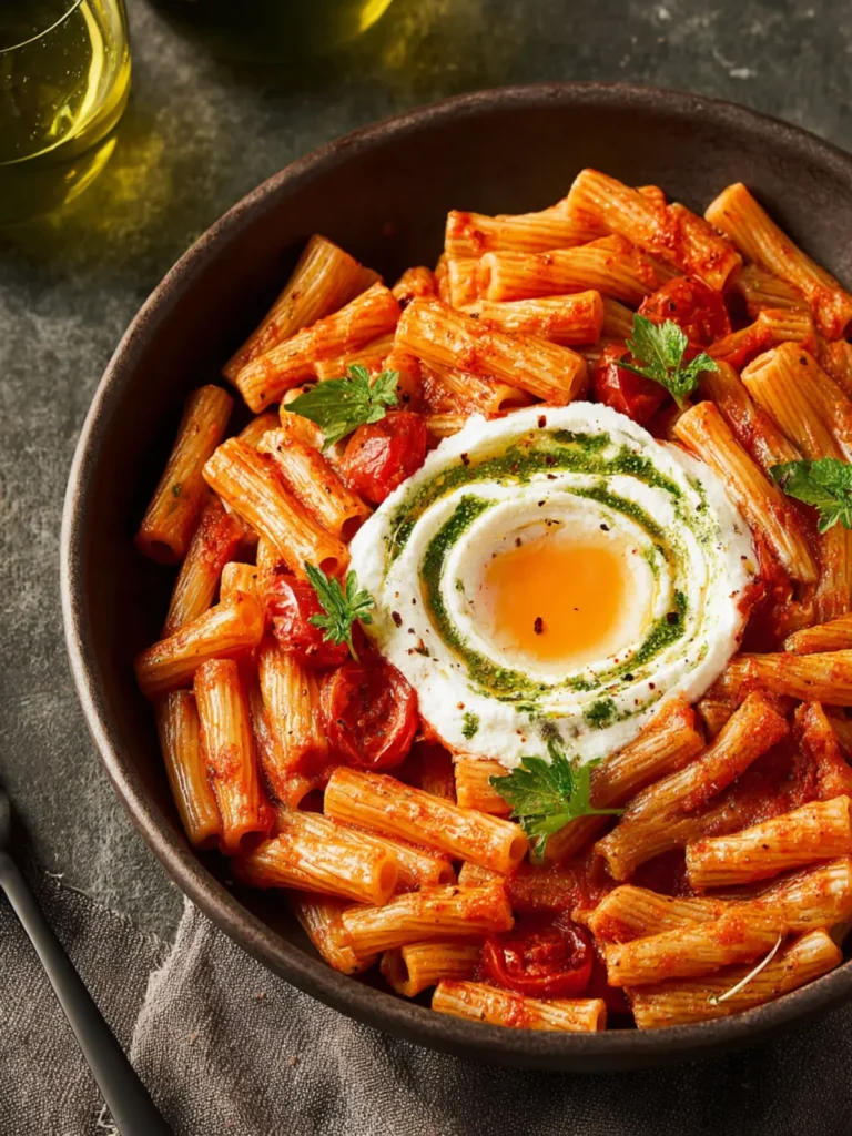 Spicy Pomodoro Pasta with Whipped Ricotta First Image