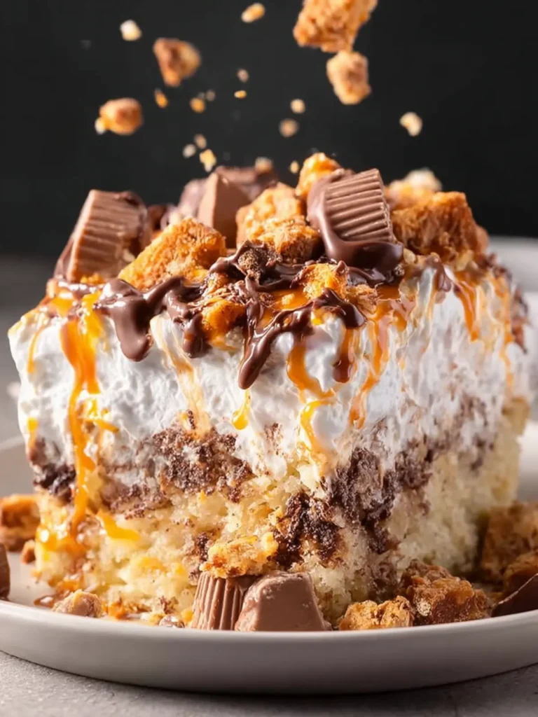 Butterfinger Poke Cake First Image