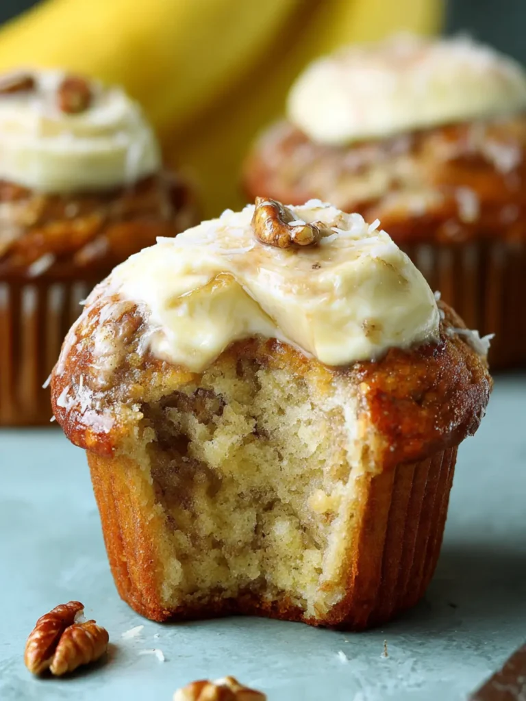 Banana Cream Cheese Muffins First Image