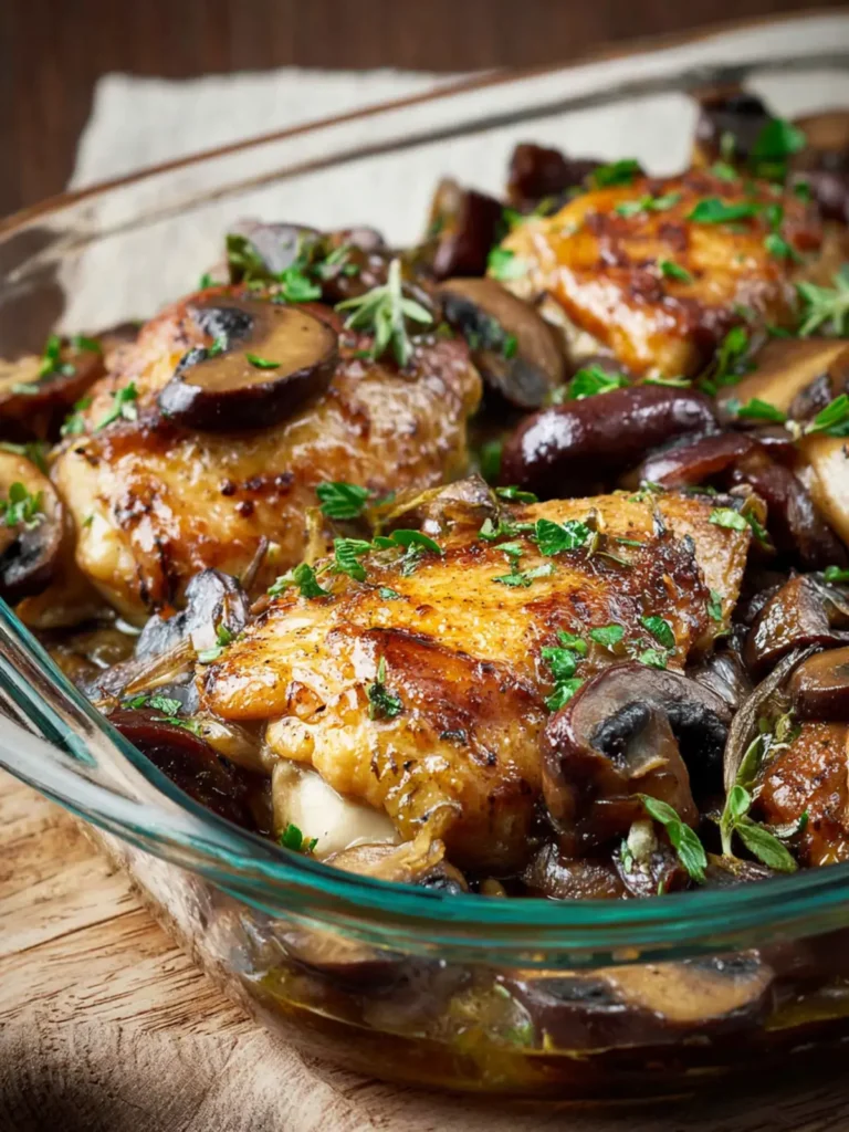 Chicken Thighs with Mushrooms First Image