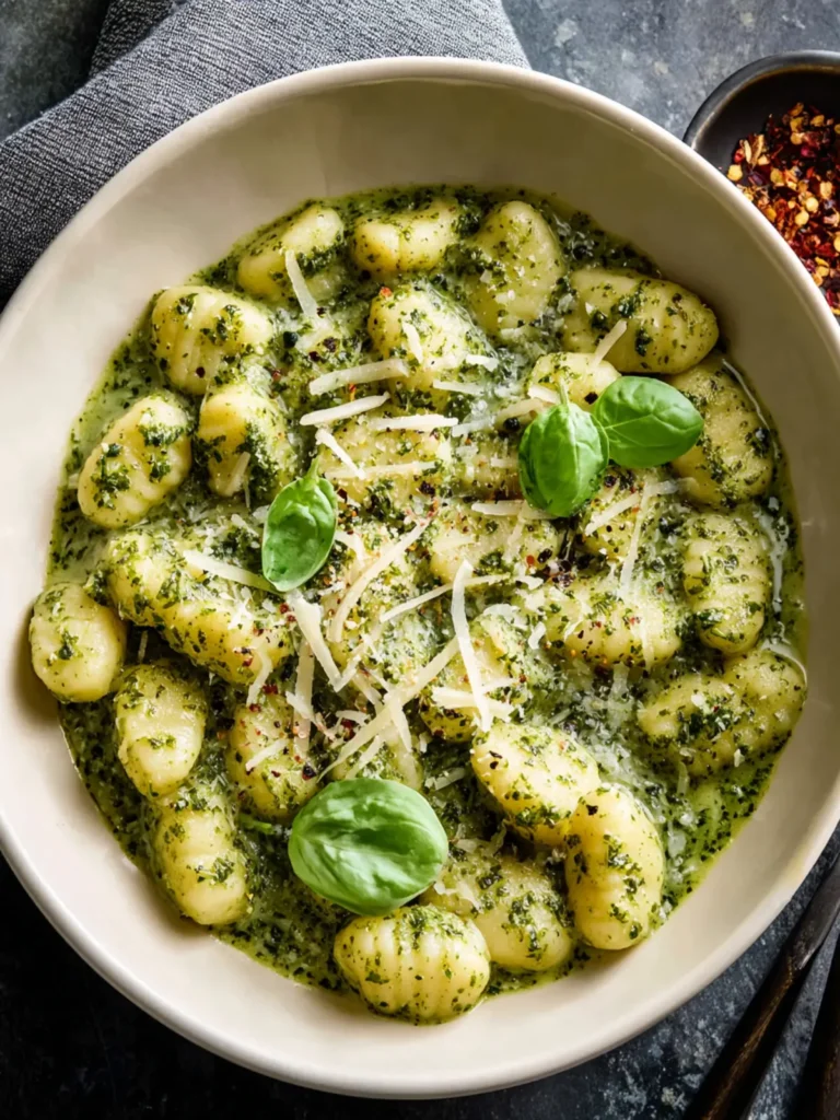 Creamy Pesto Gnocchi: A Cozy Italian Delight First Image