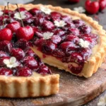 Irresistible Cherry Vanilla Shortbread Tart Recipe First Image