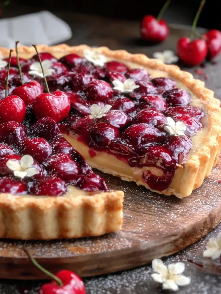 Irresistible Cherry Vanilla Shortbread Tart Recipe First Image