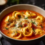 Cheesy Tomato Tortellini Soup First Image