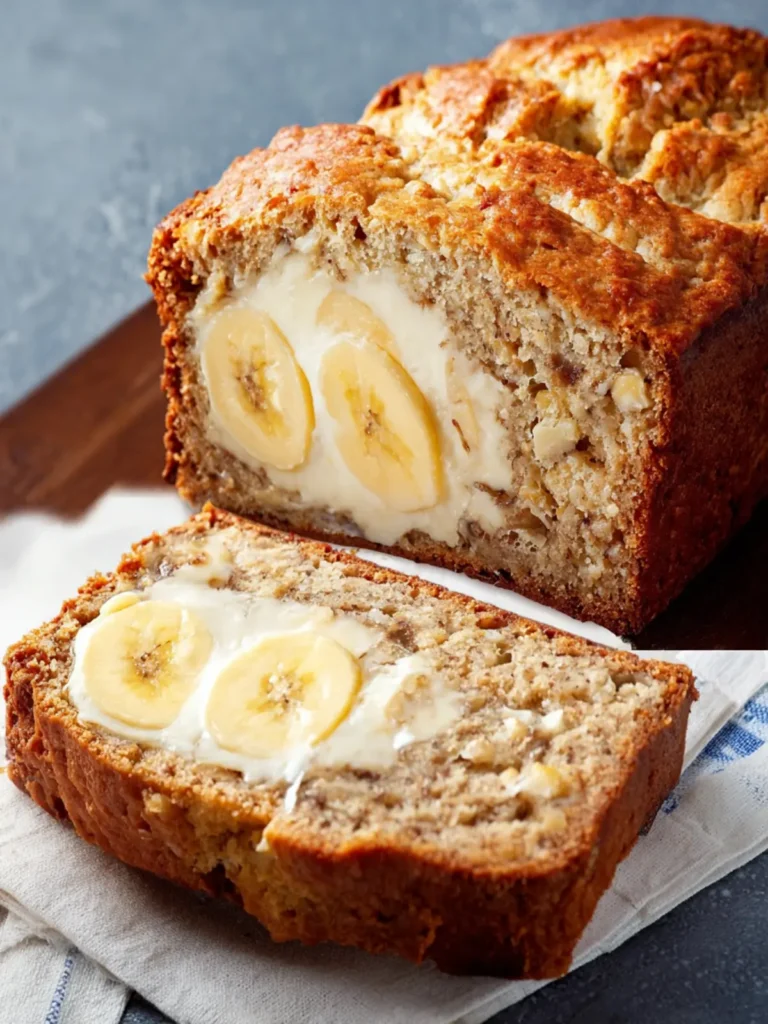 Cream Cheese Banana Bread First Image