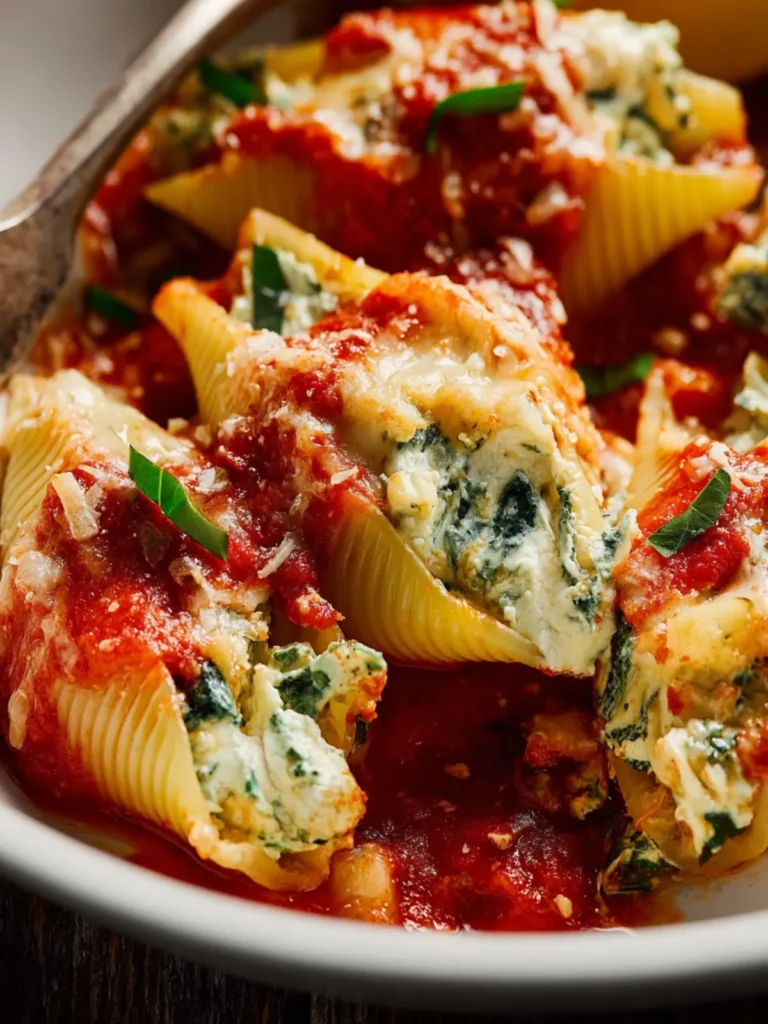 Garlic Chicken & Spinach Stuffed Shells First Image