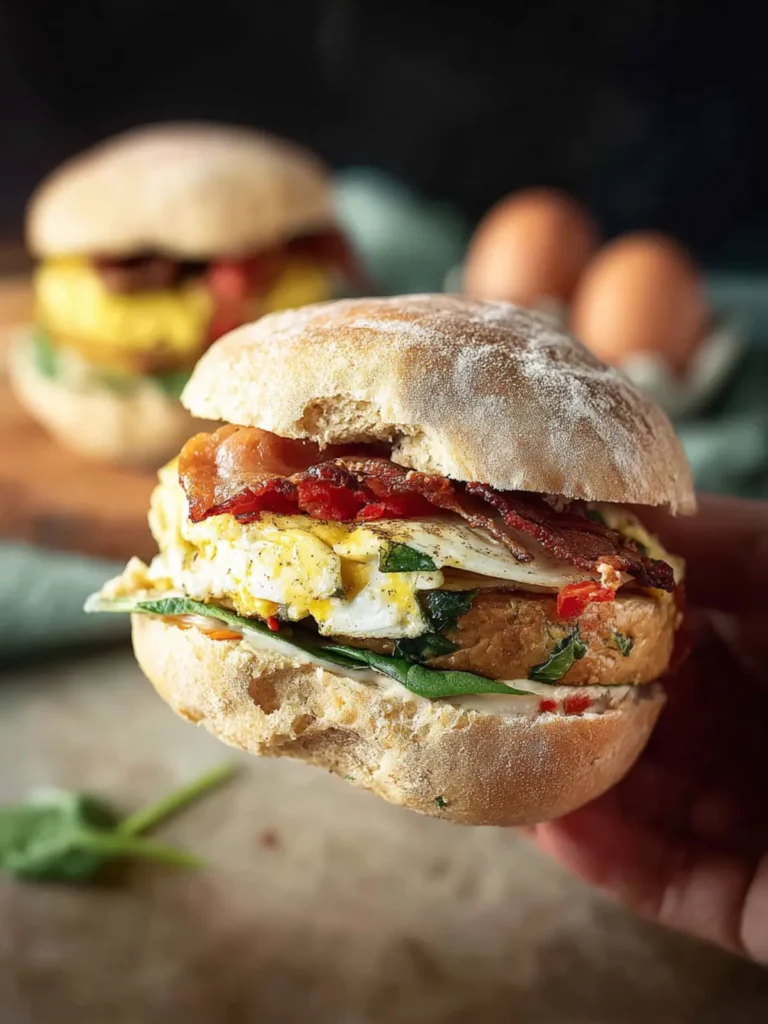 High Protein Breakfast Sandwiches (Meal Prep Recipe) First Image