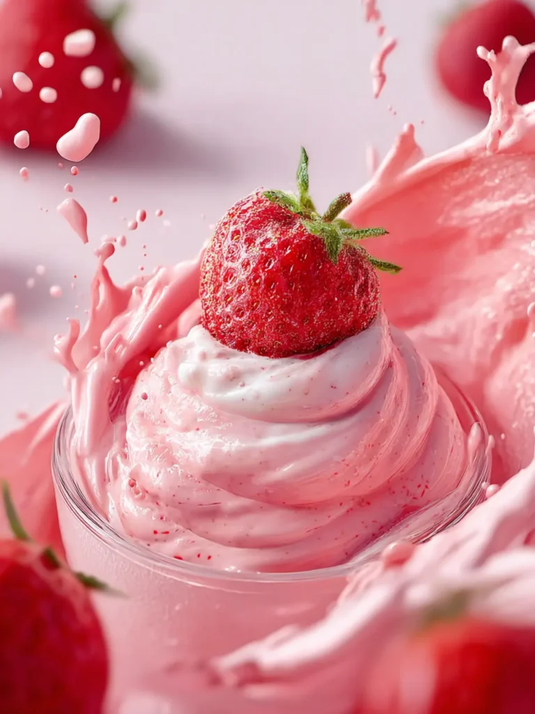 Irresistible High Protein Strawberry Jello Fluff Recipe First Image