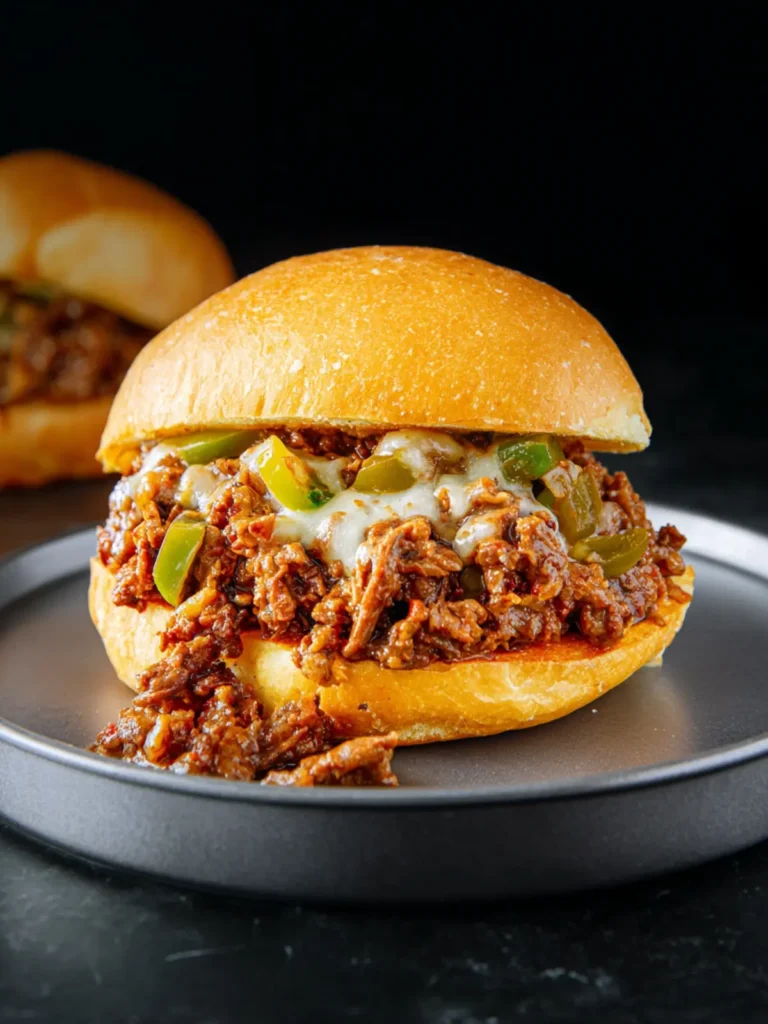 Philly Cheesesteak Sloppy Joes: A Game-Changer Dinner! First Image