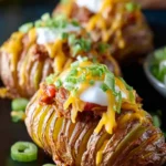 Chili Cheese Hasselback Potatoes First Image