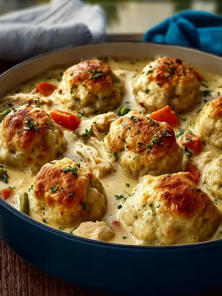 Easy Chicken and Dumplings with Biscuits First Image