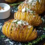 Garlic Herb Hasselback Potatoes First Image