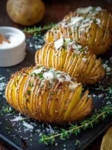 Garlic Herb Hasselback Potatoes First Image