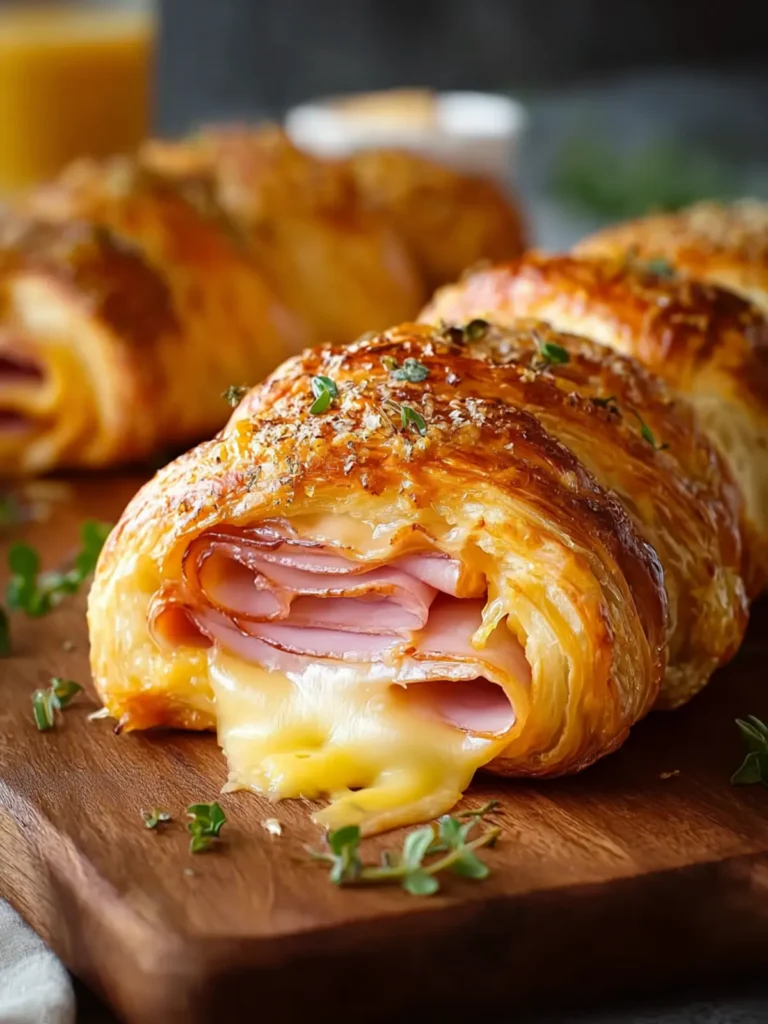 Ham and Cheese Crescent Roll-Up Recipe First Image