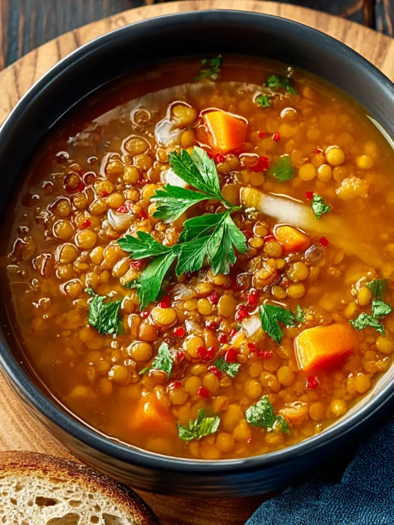 Lentil Soup Recipe First Image