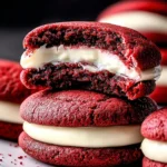 Red Velvet Cookies with Cream Cheese Frosting First Image