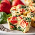 Roasted Red Pepper & Spinach Egg White Bites First Image