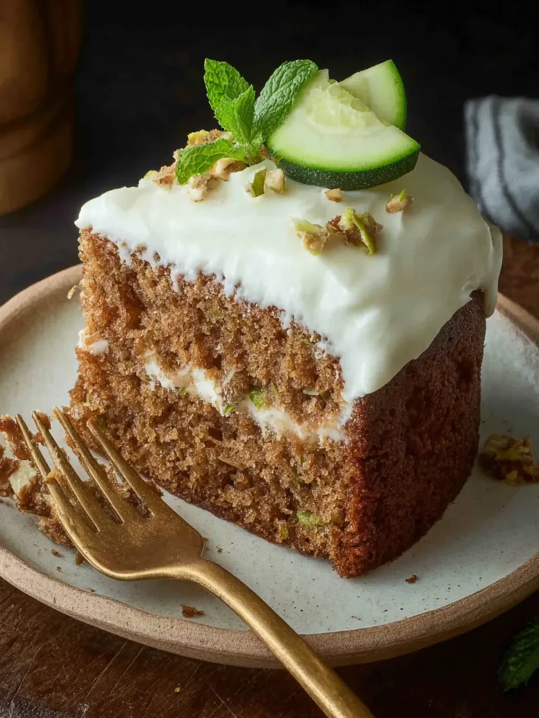 Zucchini Cake with Cream Cheese Frosting First Image