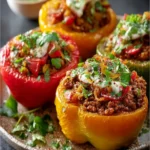Moroccan Ground Beef Stuffed Peppers First Image