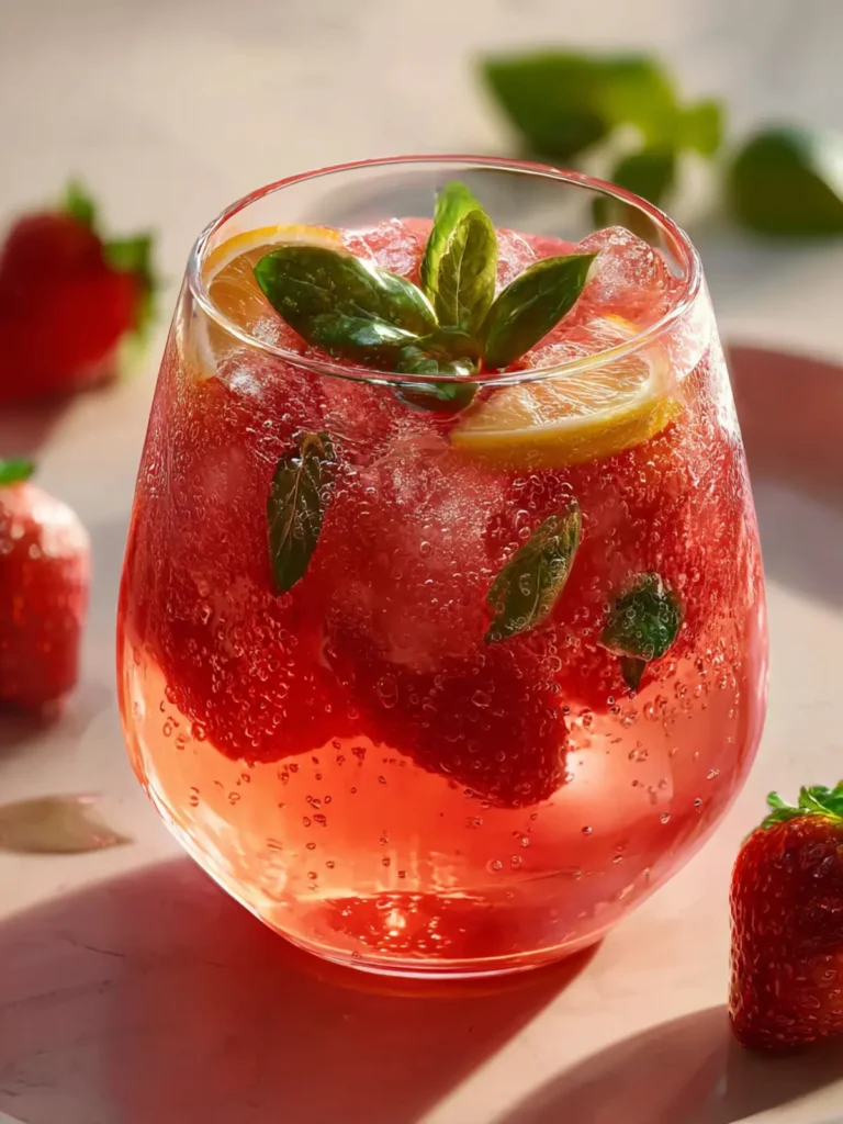 Strawberry Basil Lemonade First Image