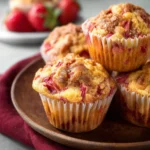 Strawberry Rhubarb Muffins First Image