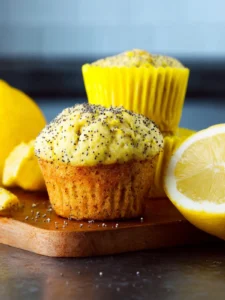 gluten free lemon poppy muffins First Image