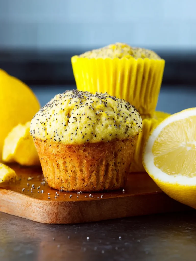 gluten free lemon poppy muffins First Image